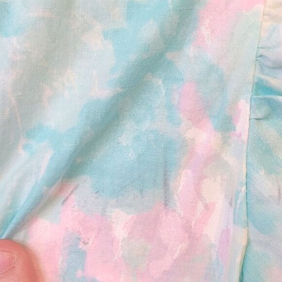 Vintage Isabella Pastel Tiered Skirt Ruffle Dress - Picture 5 of 7